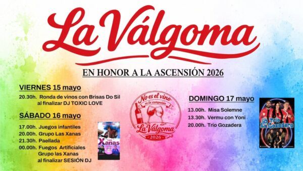 Cartel de las fiestas de La Válgoma en honor a la Ascensión 2026