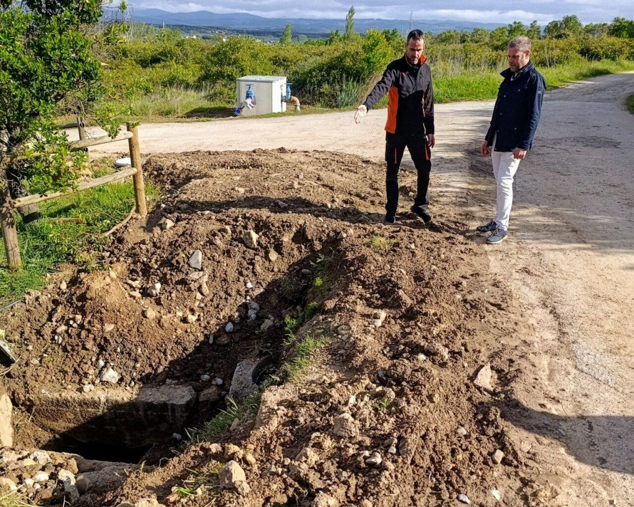 Iván Alonso y Víctor Manuel Franco en la Fuente del Abranal