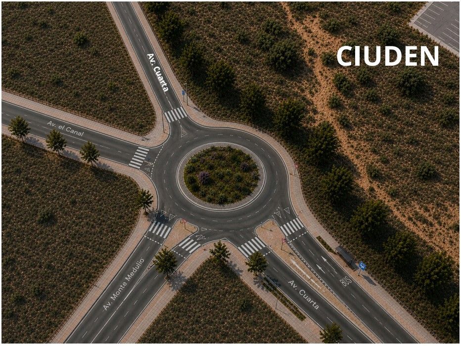 Vista aérea de la propuesta de la Ronda Interior Norte en Ponferrada
