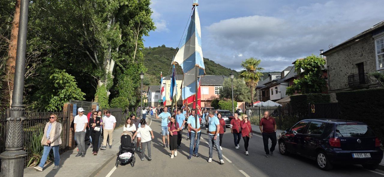 Celebración de San Isidro Labrador en las calles de Molinaseca