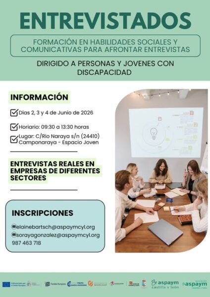 Taller de habilidades comunicativas en Camponaraya para jóvenes y personas con discapacidad