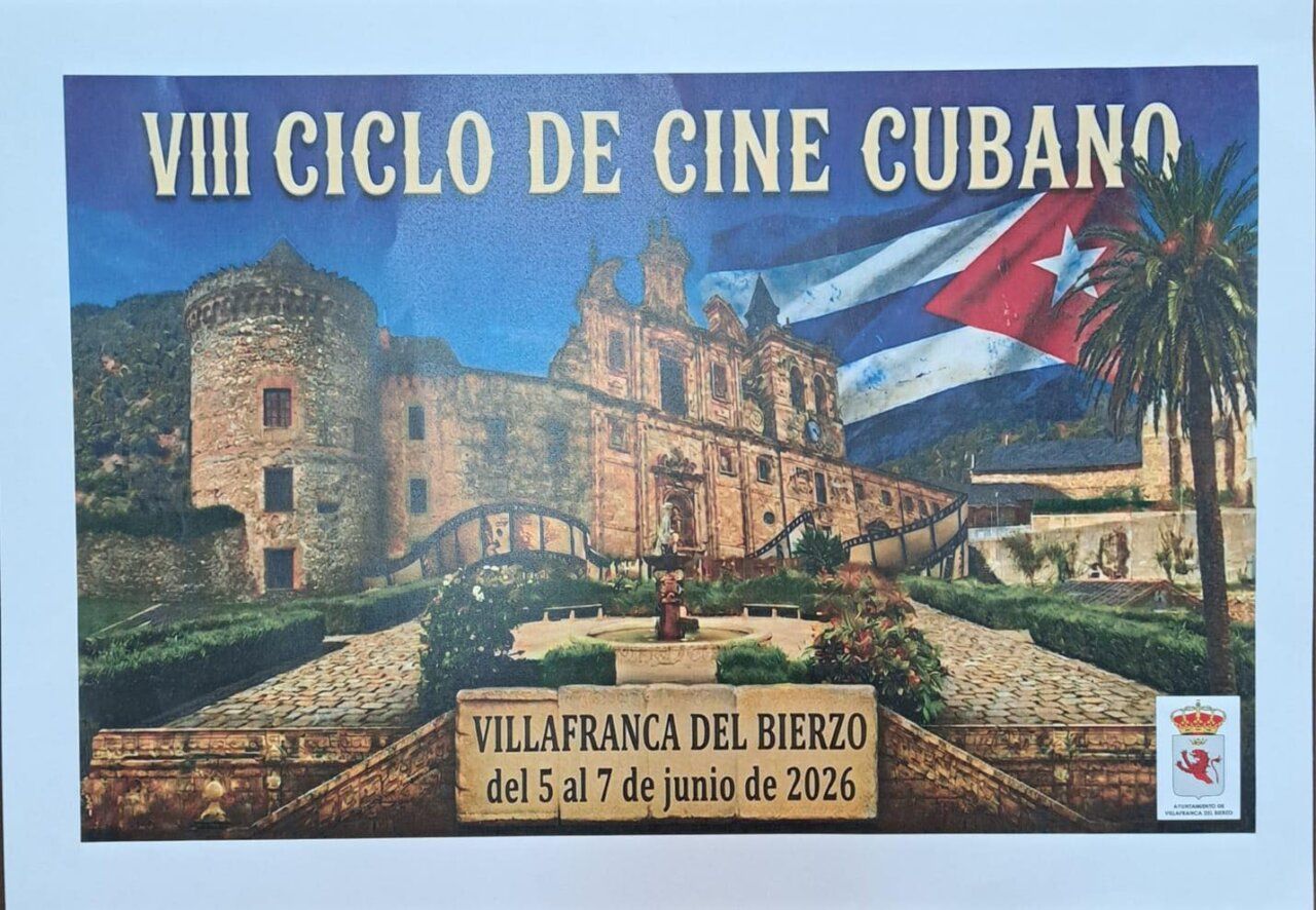 Cartel del VIII Ciclo de Cine Cubano en Villafranca del Bierzo