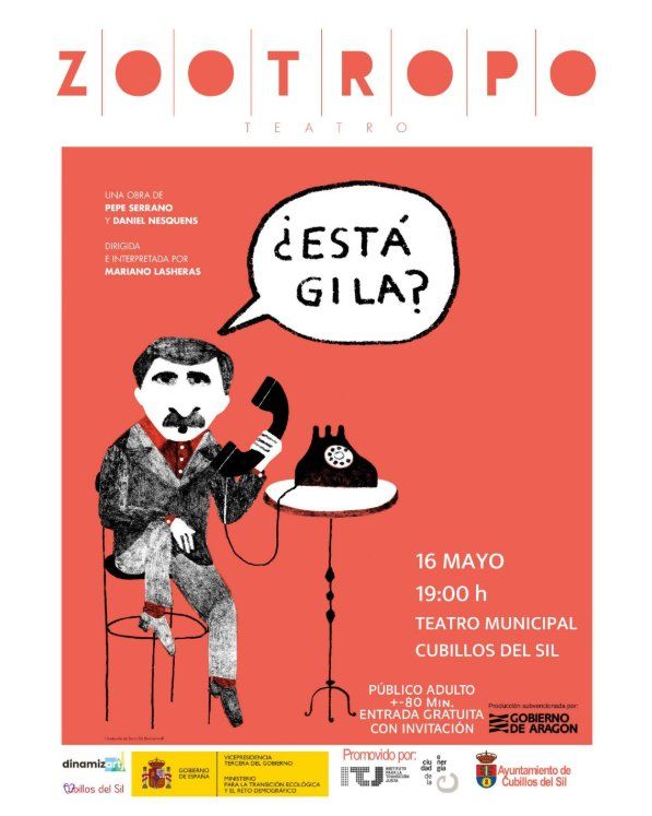 Cartel de la obra de teatro Zootropo en Cubillos del Sil