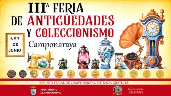 Cartel de la Feria de Antigüedades y Coleccionismo en Camponaraya