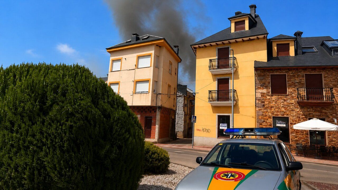 Voluntario de PROTEMER colabora en incendio urbano en Camponaraya