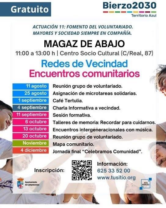 Cartel del proyecto Territorio Azul del Consejo Comarcal del Bierzo