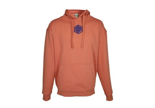 Sudadera de la SD Ponferradina en color melocotón con logo