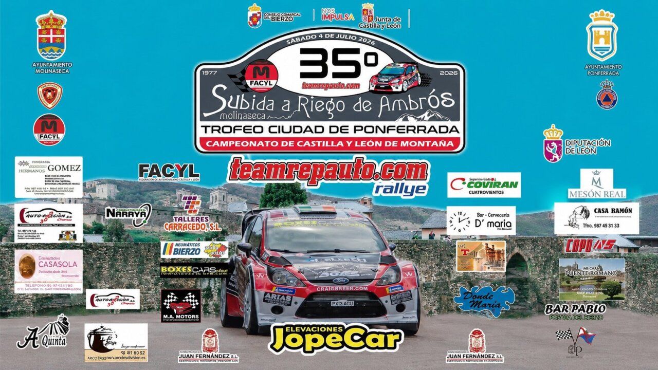 Cartel oficial de la 35ª Subida a Riego de Ambrós en Ponferrada