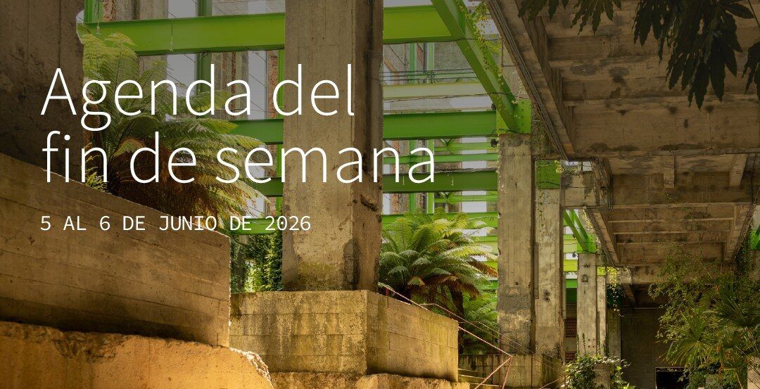 Cartel de eventos en La Térmica Cultural con conciertos y actividades culturales