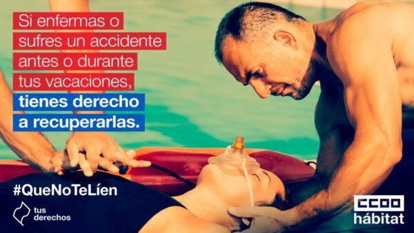 Persona recibiendo atención médica en la playa durante vacaciones.