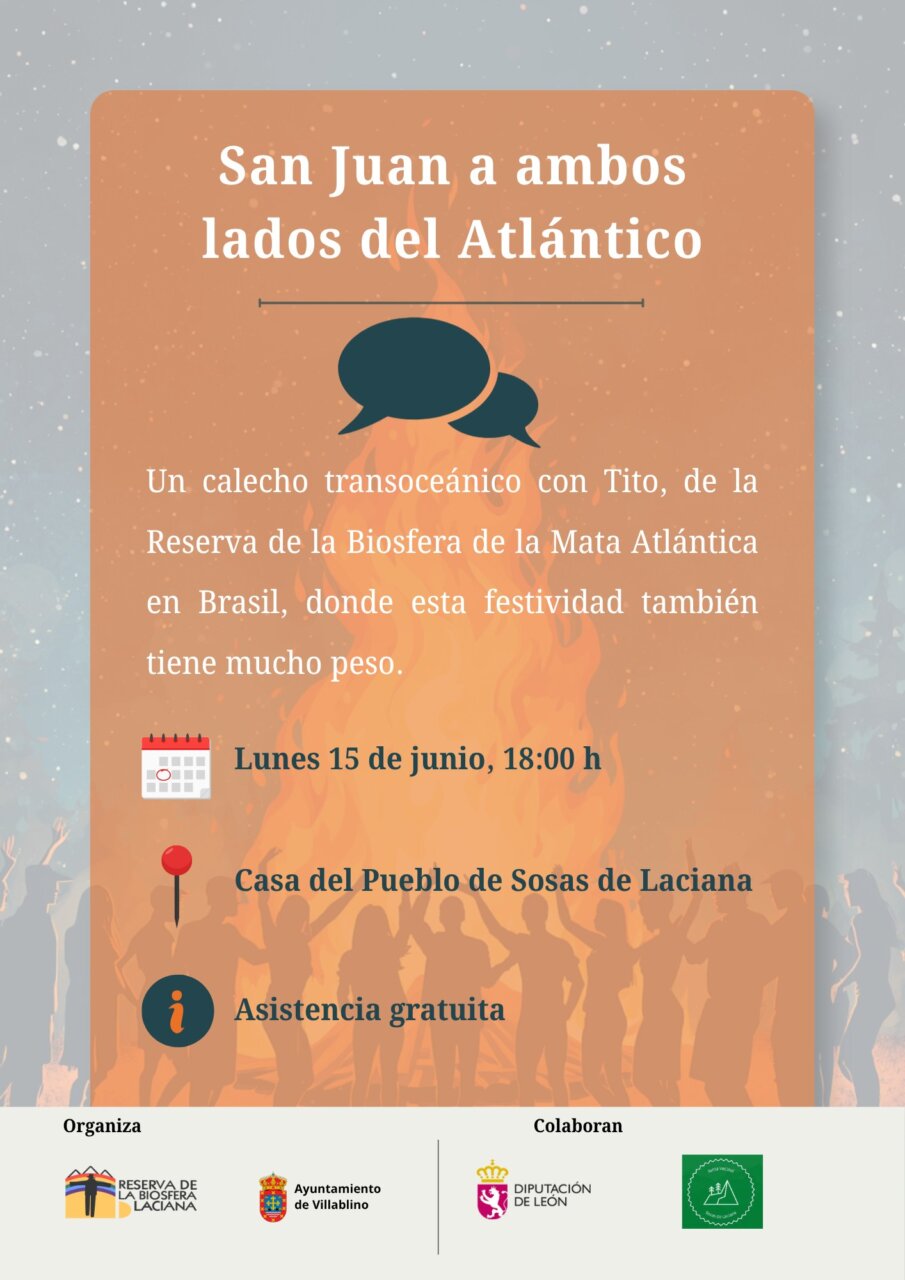 Calecho sobre tradiciones de San Juan en Laciana con participación de Brasil
