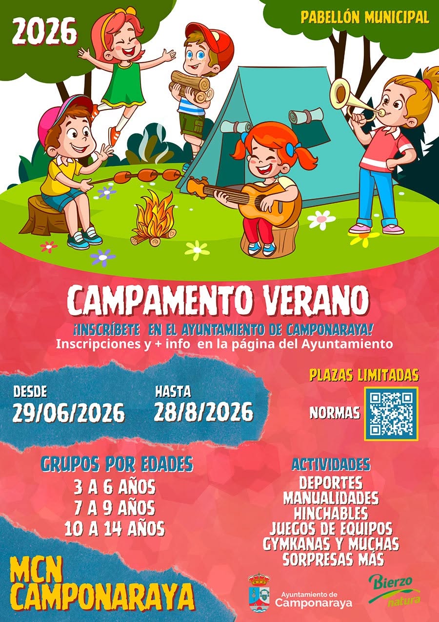 Niños disfrutando en un campamento de verano con actividades al aire libre