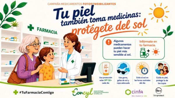 Campaña de farmacias sobre reacciones solares por medicamentos