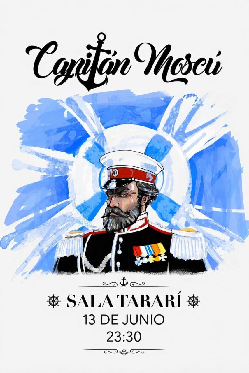 Cartel del concierto de Capitán Moscú en Sala Tararí
