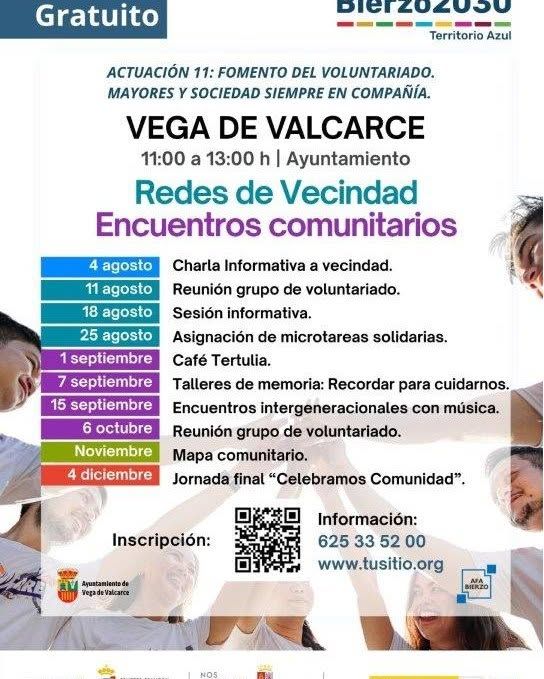 Cartel del proyecto Territorio Azul en el Consejo Comarcal del Bierzo