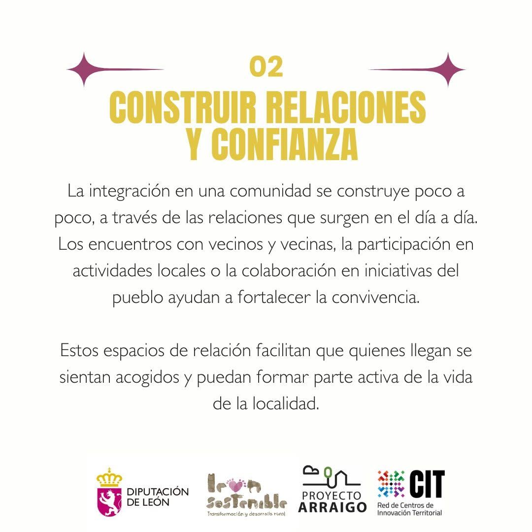 Texto sobre construir relaciones y confianza en la comunidad