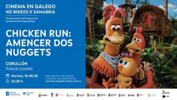 Proyección de Chicken Run en Corullón al aire libre