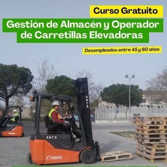 Curso gratuito de gestión de almacén y carretillas elevadoras para desempleados