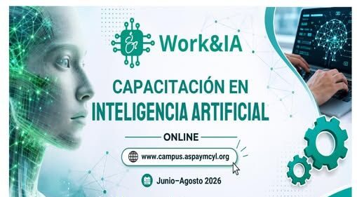 Cartel del curso de Inteligencia Artificial para personas con discapacidad