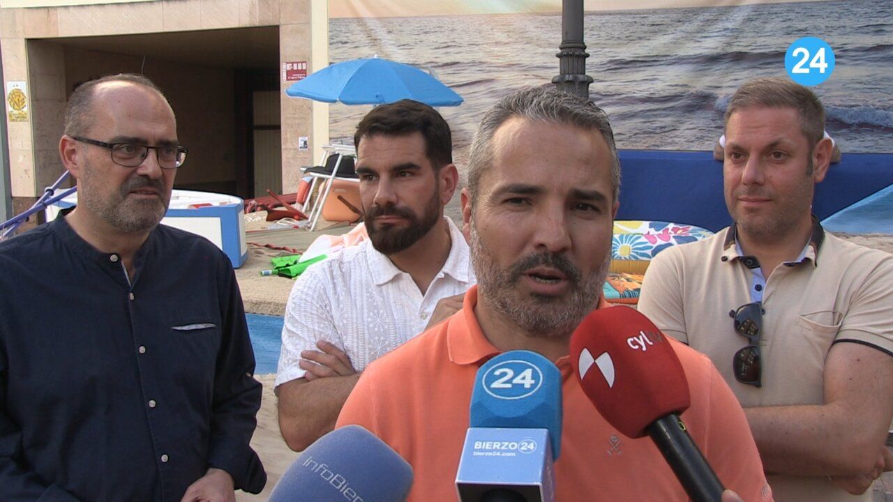 David Pacios hablando sobre el comercio local en Ponferrada