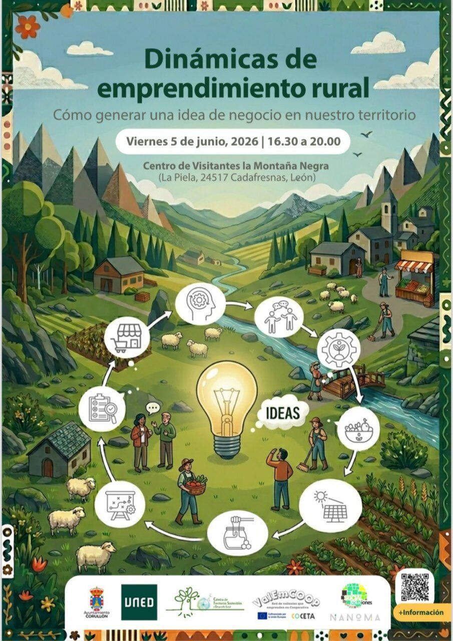 Cartel de la jornada sobre emprendimiento rural en Cadafresnas
