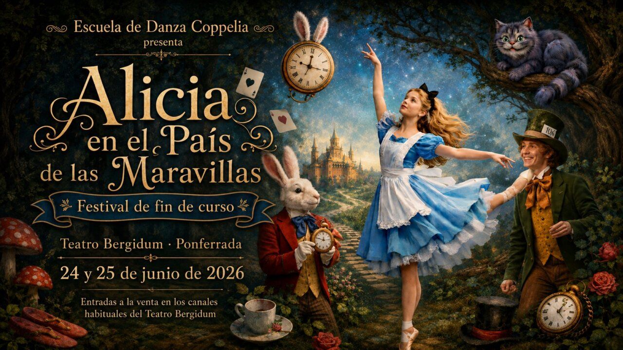 Representación de Alicia en el País de las Maravillas en danza