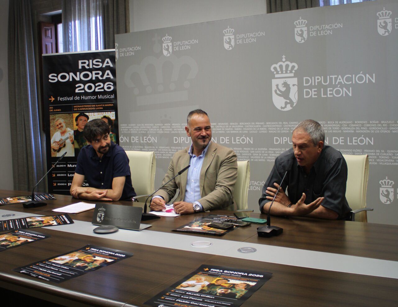 Presentación del festival Risa Sonora 2026 en Carracedelo