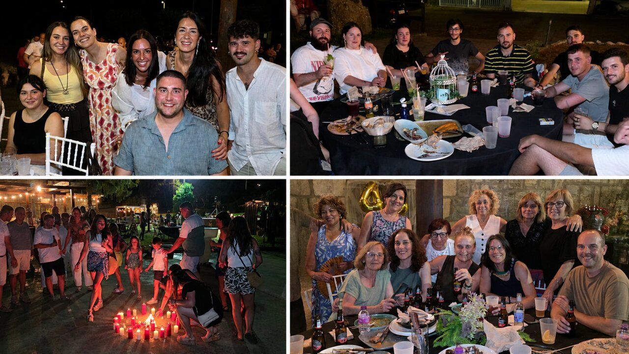 Celebración de la Noche de San Juan en El Mesón El Real con amigos y familia.