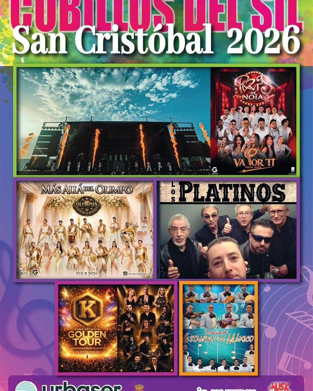 Cartel de las fiestas de San Cristóbal en Cubillos del Sil 2026