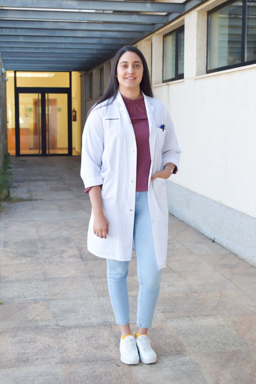 Sarah Panera Martínez en el campus de la Universidad de León