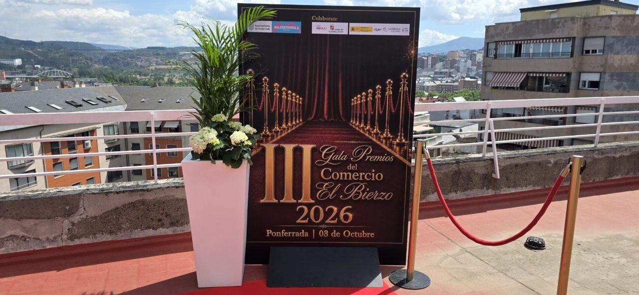 Cartel de la III Gala del Comercio de El Bierzo en Ponferrada