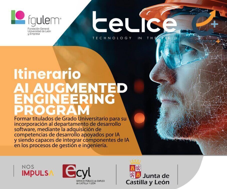Cartel informativo sobre el programa de ingeniería aumentada en León