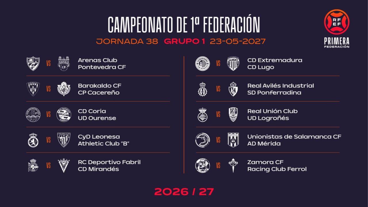 Calendario de la SD Ponferradina para la temporada 2026-2027