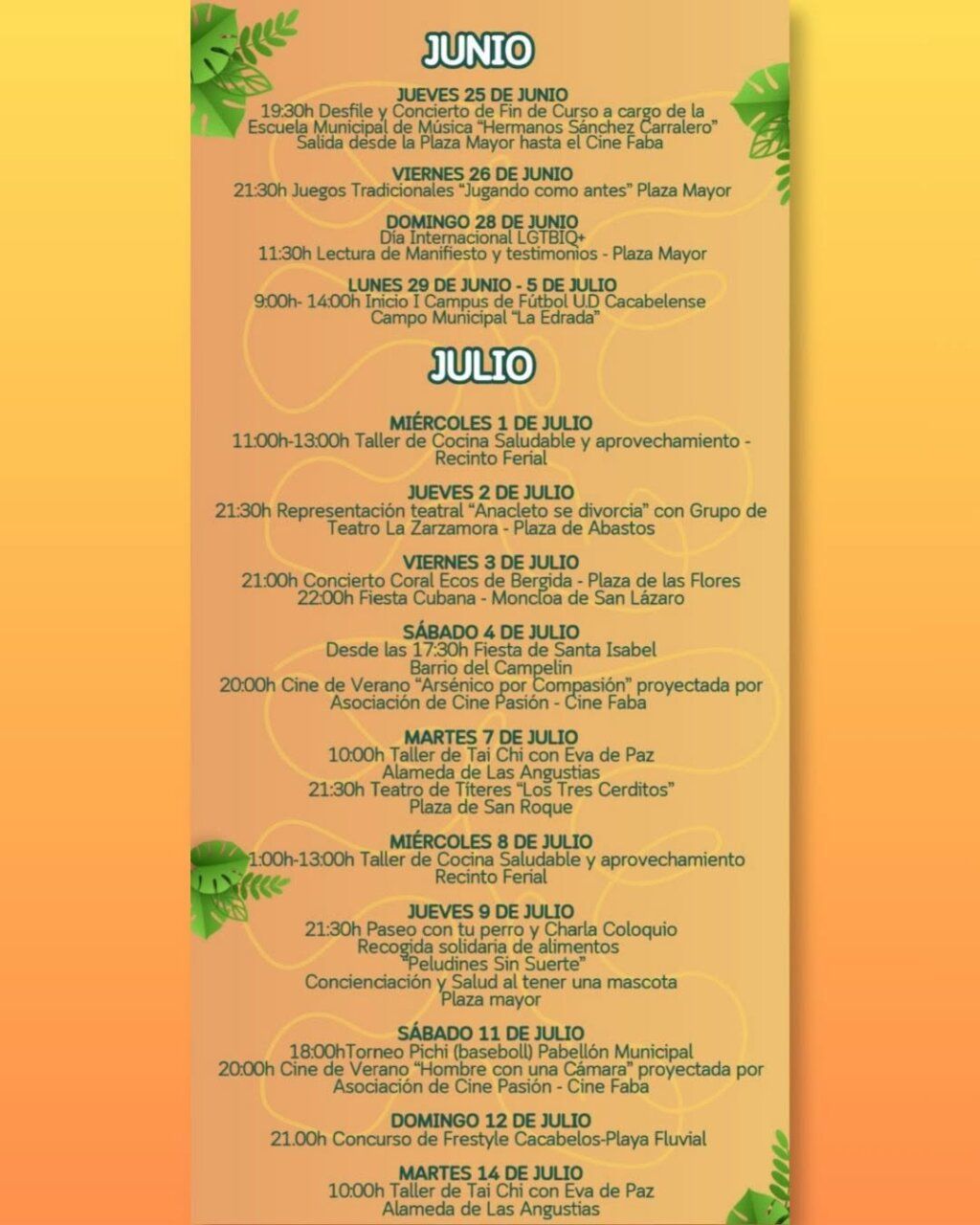 Actividades culturales y de ocio en Cacabelos durante Noches del Camino 2026