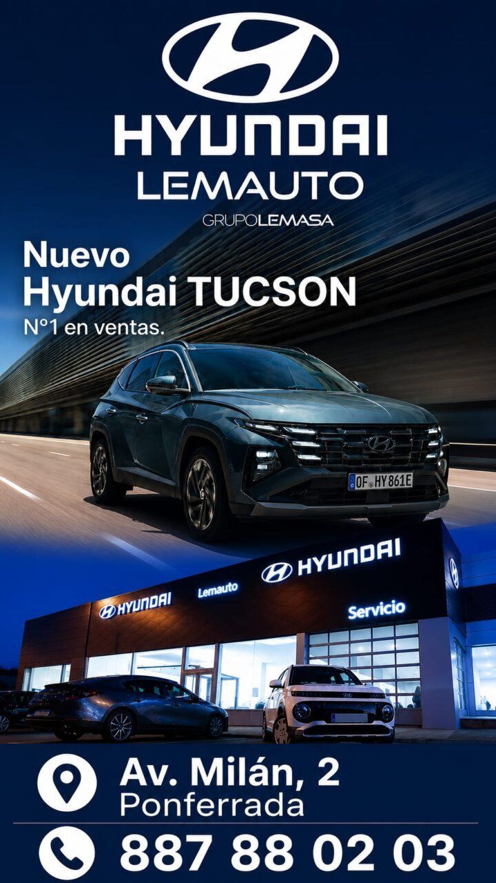 Hyundai Tucson en concesionario Lemauto en Ponferrada