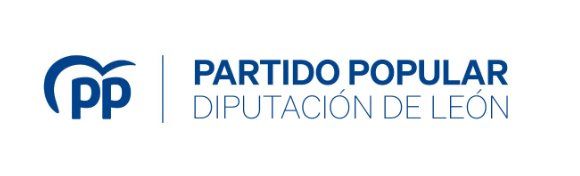 Logo del Partido Popular de la Diputación de León en color azul.
