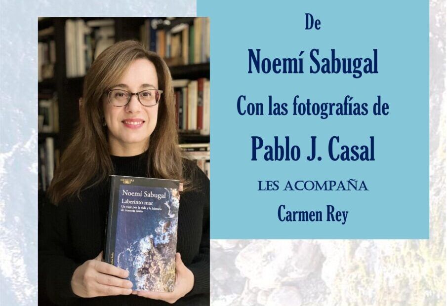 Noemí Sabugal presenta su libro Laberinto mar en un evento cultural