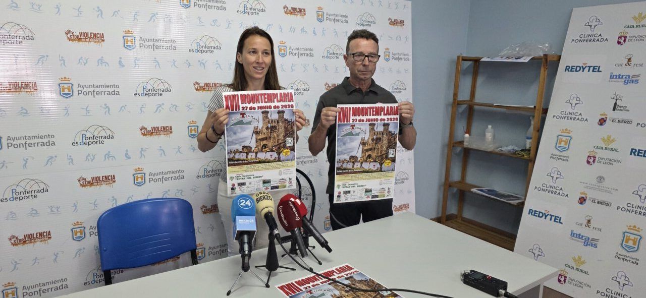 Presentación de la Mountemplaria en Ponferrada con carteles y ponentes