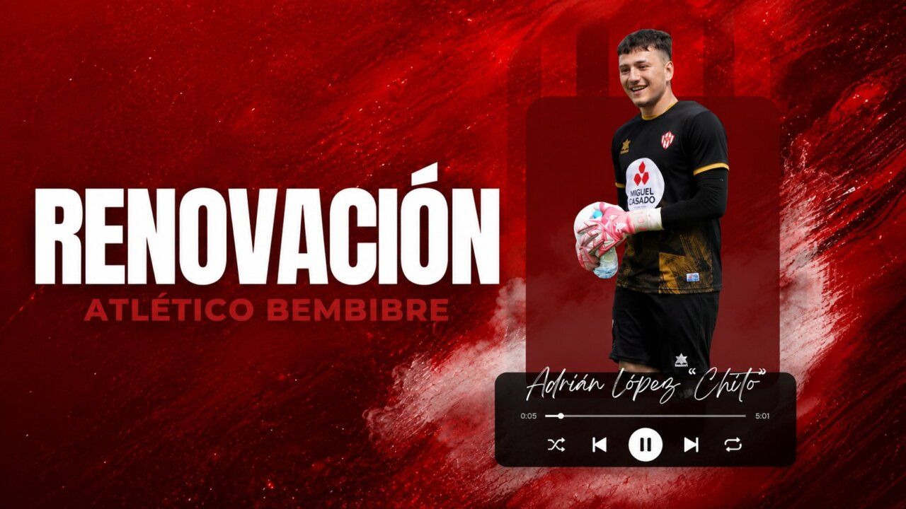 Adrián López Chito en la portería del Atlético Bembibre