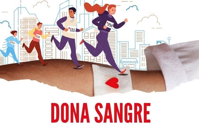 Cartel informativo sobre donación de sangre en Castilla y León