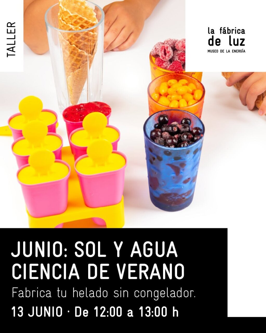 Taller de ciencia para hacer helado sin electricidad en el Museo de la Energía