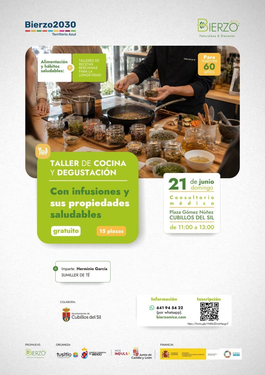 Participantes en un taller de cocina saludable preparando alimentos