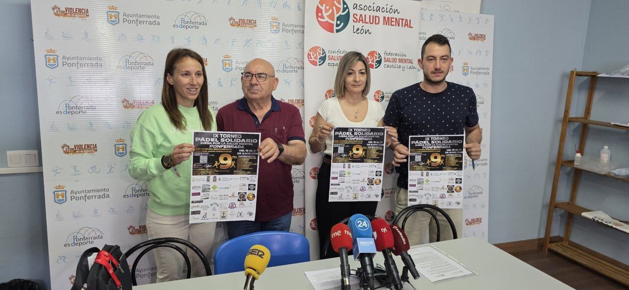Presentación del IX Torneo de Pádel Solidario en Ponferrada