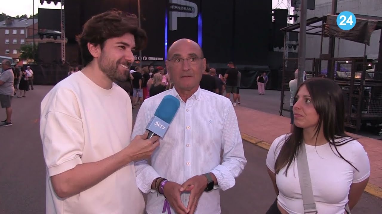Vicente Morán durante la entrevista sobre las fiestas de San Juan en Toreno