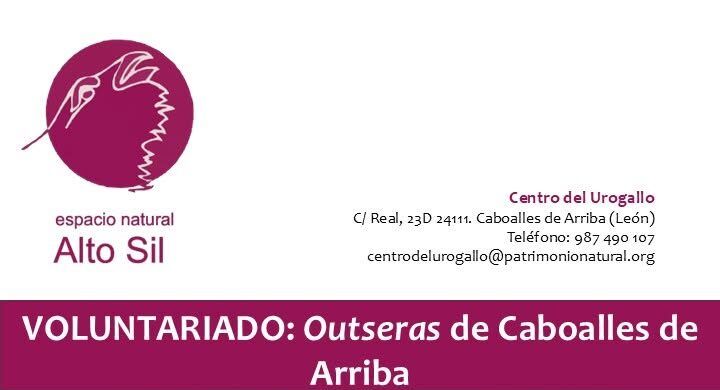 Cartel de jornada de voluntariado en Caboalles de Arriba