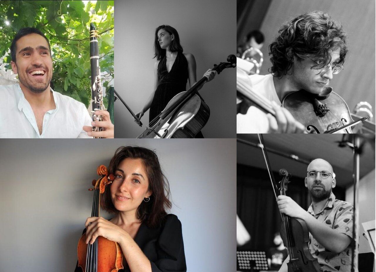 Músicos del Quinteto Oberón en un concierto