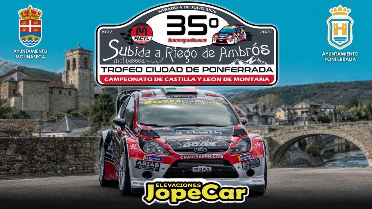 Coche de competición en la XXXV Subida a Riego de Ambrós en Ponferrada
