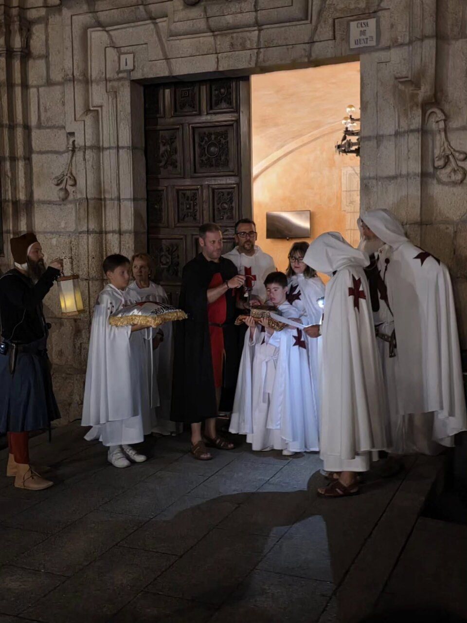 Acto de entrega de llaves del Castillo en la Quiebra de Luna
