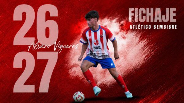 Álvaro Vigueras en acción con el Atlético Bembibre, temporada 2026-2027.