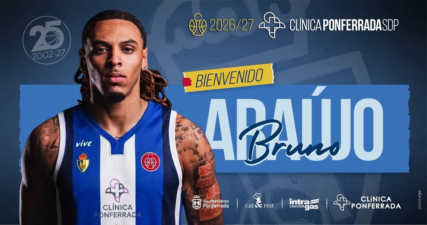 Bruno Araújo, nuevo jugador del Clínica Ponferrada SDP para la temporada 2026/27